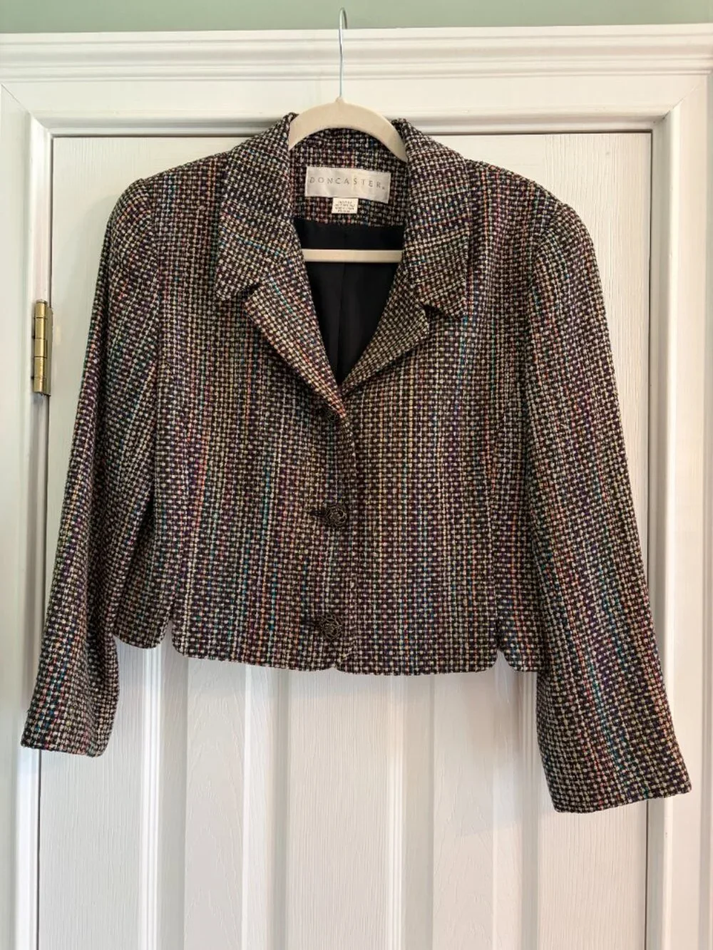 Doncaster Silk Multicolor Blazer Size 4